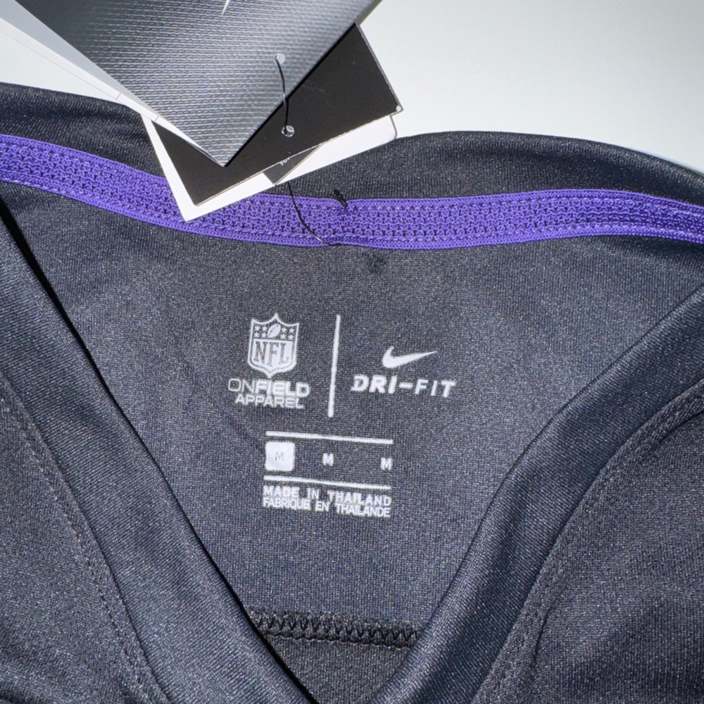 NFL Black and Purple Team Logo Jersey - Picture 12 of 14